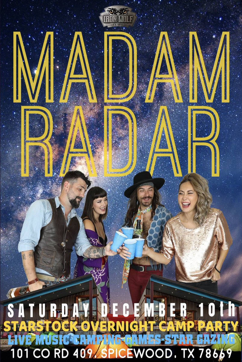 madamradarmusic's tweet photo. You’ve been asking. And yes. We are doing it again. ✨⛺️
#CampParty #StarStock https://t.co/SDrrkZLNFG