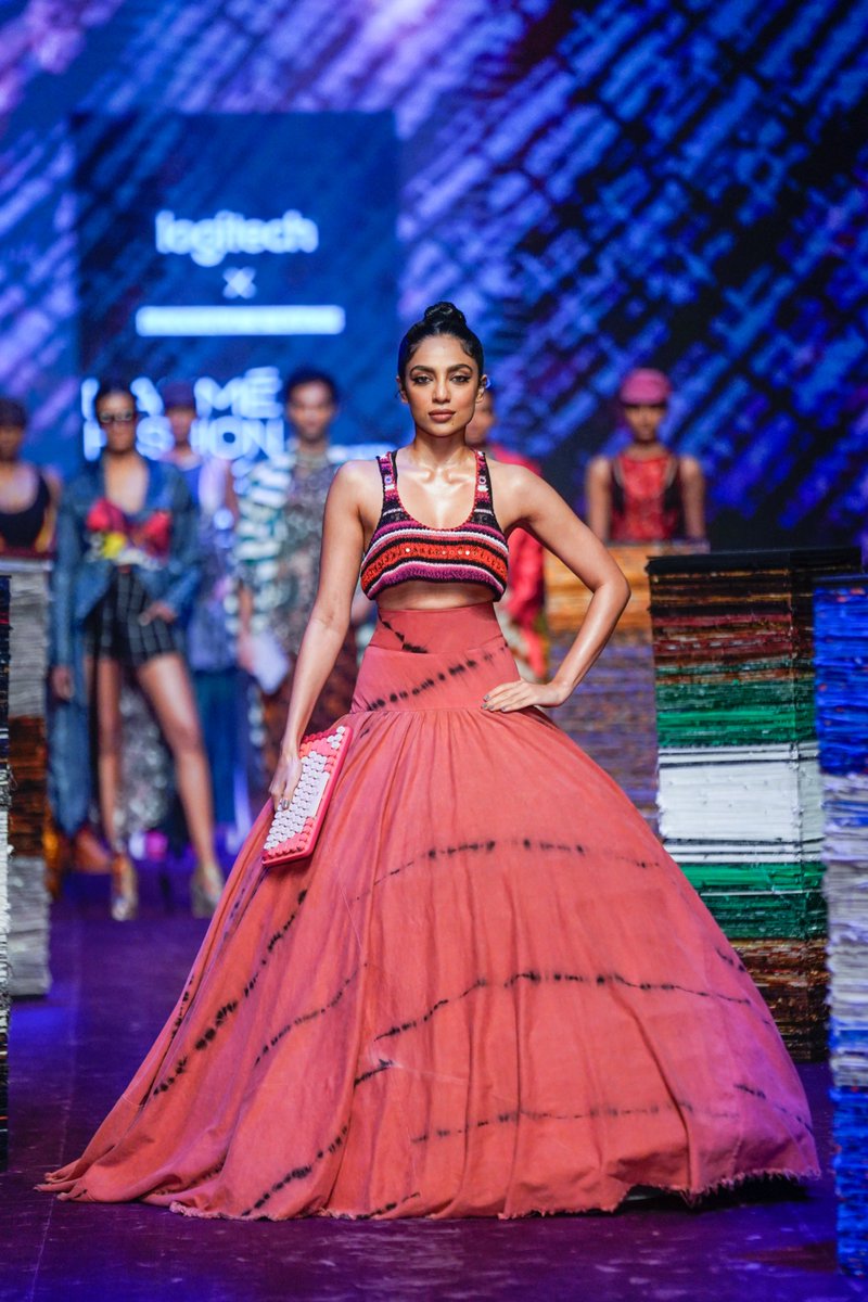 Presenting #TechChicLife with #SobhitaDhulipala as the show stopper for Logitech X <a href="/saakshakinni/">Saaksha & Kinni</a> at <a href="/LakmeFashionWk/">Lakmé Fashion Week</a>  in partnership with <a href="/fdciofficial/">FDCI</a> <a href="/R1SEWorldwide/">RISE Worldwide</a>
 
#LogitechxLFW #StudioSeries #LakméFashionWeek #FDCIxLFW #5DaysOfFashion