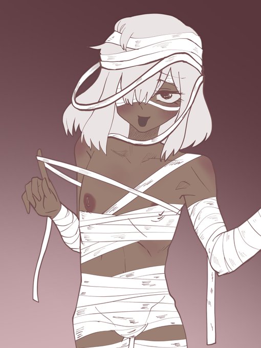 #男の娘版深夜の真剣お絵かき60分一本勝負
初参加です!
包帯男くん 