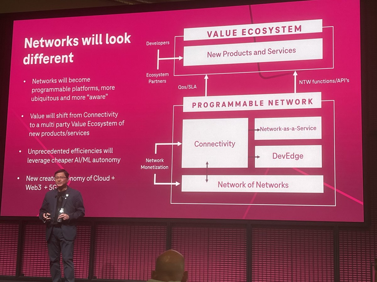 RogerEntner's tweet photo. .⁦@JohnSaw⁩ describes how 5G networks will look different at #tfbanalystsummit https://t.co/GGsVVxeHYc