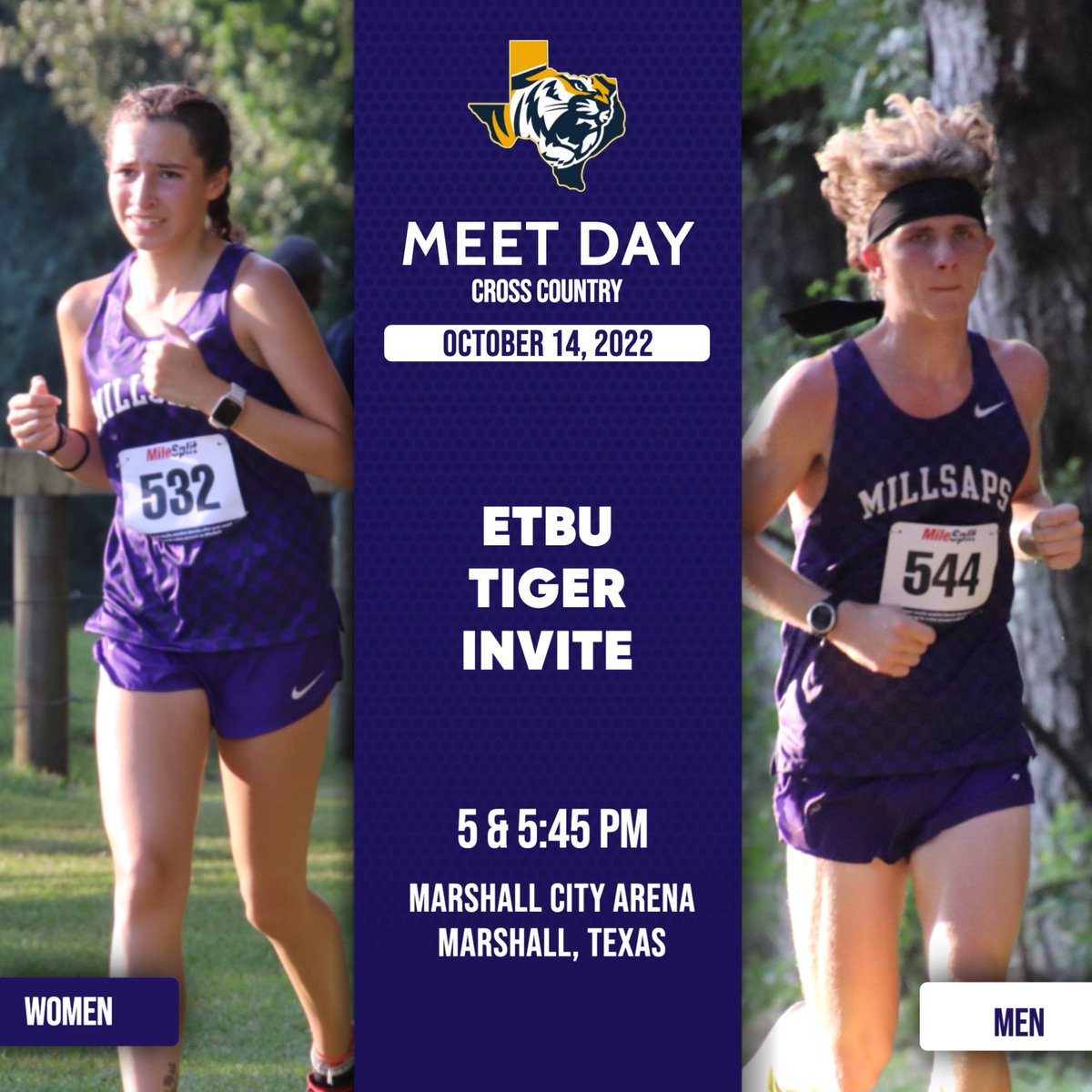 Millsaps College Athletics (@majorathletics) on Twitter photo .<a href="/MillsapsXCTF/">Millsaps XC | TF</a> concludes its regular season slate in familiar stomping grounds at the ETBU Tiger Invitational, Friday evening! 😤👟
⏰: 5 & 5:45 PM
📍: Marshall, Texas
🌲: Marshall City Arena
📊: ow.ly/cC3Y50LamwR
#GoMajors .<a href="/MillsapsXCTF/">Millsaps XC | TF</a> concludes its regular season slate in familiar stomping grounds at the ETBU Tiger Invitational, Friday evening! 😤👟
⏰: 5 & 5:45 PM
📍: Marshall, Texas
🌲: Marshall City Arena
📊: ow.ly/cC3Y50LamwR
#GoMajors