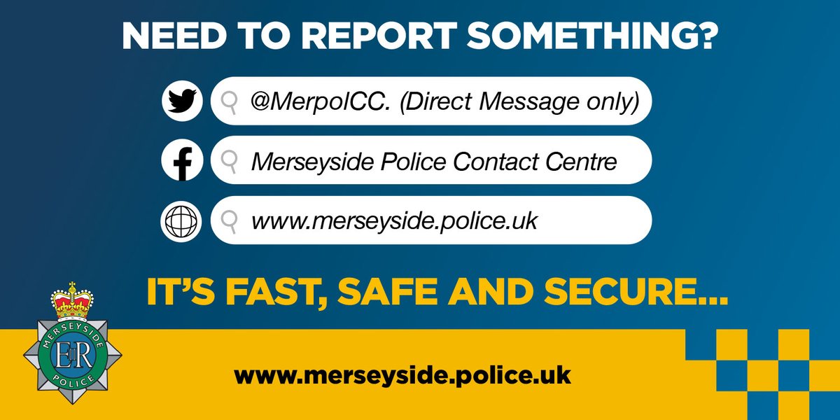 MerPolDogs's tweet image. Need us but our lines are busy? Why not send a DM instead? Our contact centre @MerPolCC is open 24/7 & takes non-emergencies on Twitter, Facebook & Instagram. You can also report a non-urgent crime at merseyside.police.uk or have your query answered at askthe.police.uk