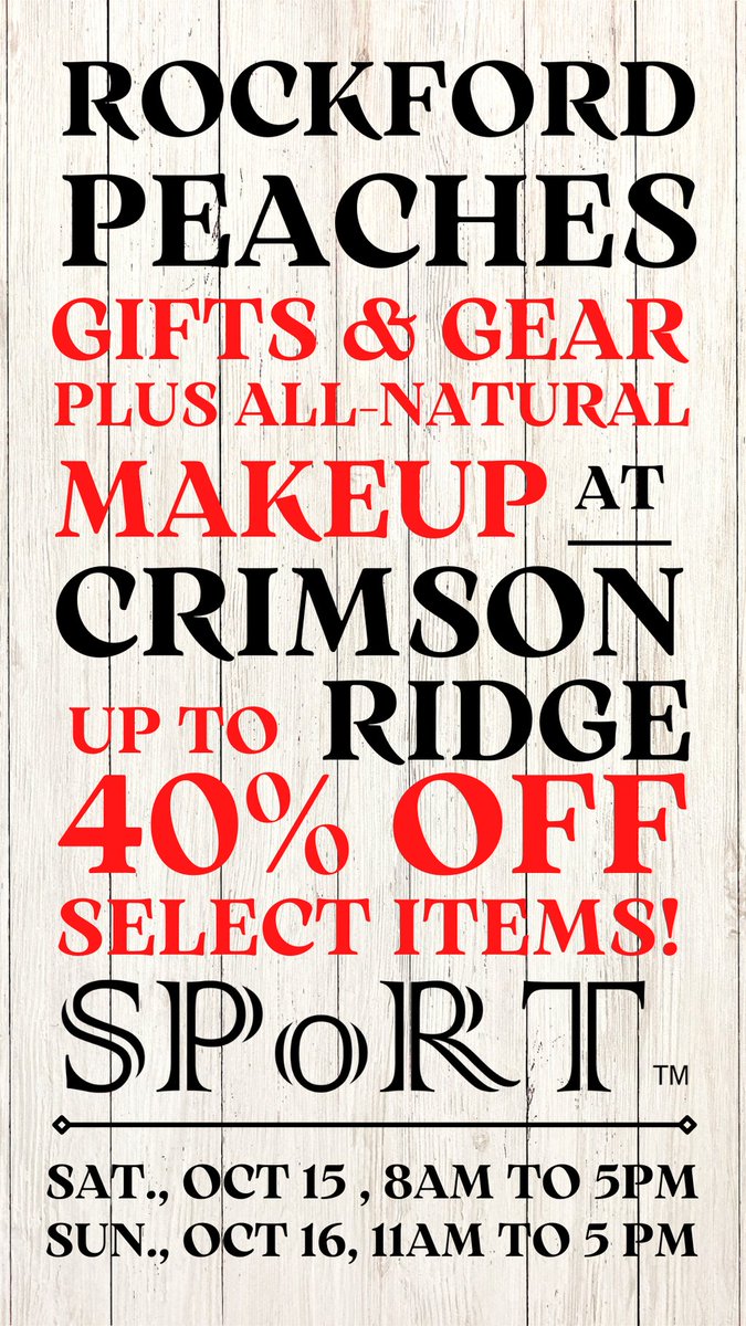 IWBC4Me's tweet photo. *SALE ALERT!* 
Are you going to be in #Rockford this weekend?! Check out our #SPoRTApparel sale out at #CrimsonRidge for some great prices! 
@sparkpurpleco @gorockford #ForWomenWhoPlay #FindYourTeam #APlaceOfTheirOwn https://t.co/ckNgWJy9BC