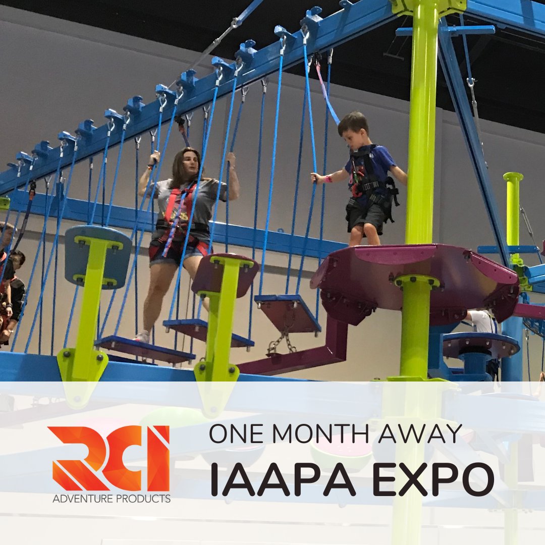 ⏳ Let the countdown begin! One month from today, we will be at the IAAPA Expo in Orlando, Florida! Who else is coming?

#rciadventureproducts #takethemthere #iappaexpos #familyfun #orangecountyconventioncenter #orangecounty #orlando #orlandoflorida