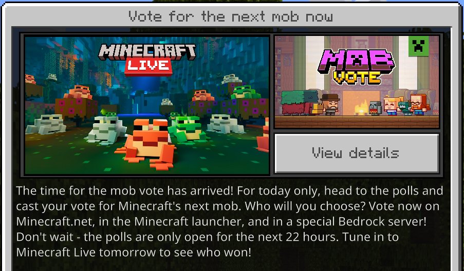 Minecraft mob vote 2022: when and where to cast your vote