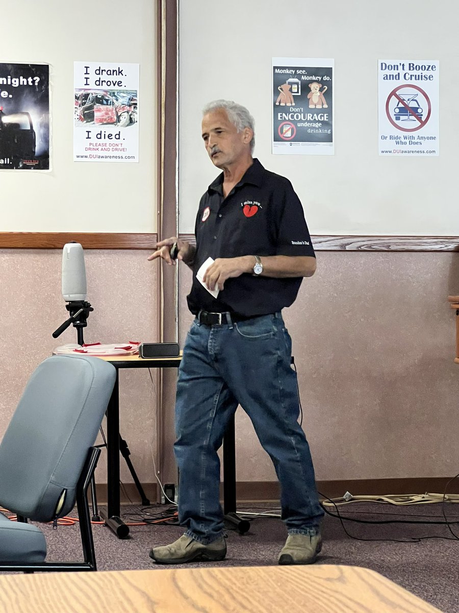 SaddYts's tweet photo. 1st Youth Traffic Safety Meeting of the 2022-23 school year. We had the pleasure of listening to the story of Brandon’s Dad as our guest speaker. #DontDrinkAndDrive 
@thstrinitypride https://t.co/5K3xVquGJh