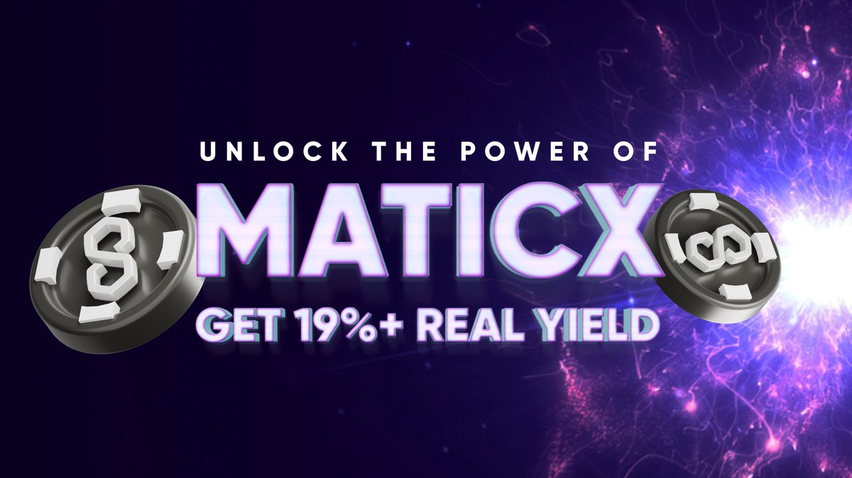 🚨🚨 #MaticX Vault is NOW LIVE 🚨🚨 Celebrating the meeting of two @0xPolygon powerhouses... >> @0xPolysynth x @stader_polygon << Got a ton of #MaticX lying idle? . . . Wanna get 19%+ #REALYIELD (+5% BONUS)? 🧵👇