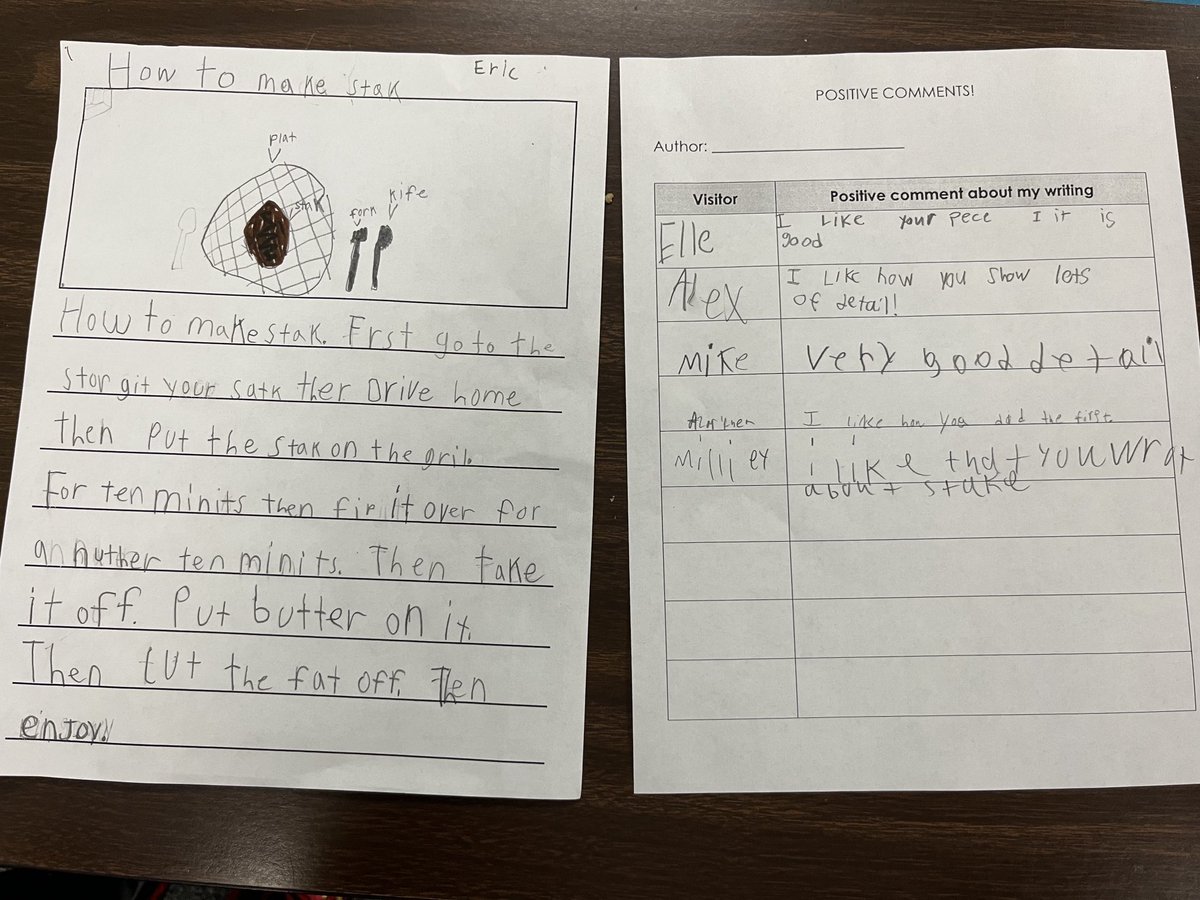 waukstemfreij's tweet photo. Holding our first celebration of writing! Opening up our notebooks to our classmates! https://t.co/ngf1M8mtrk