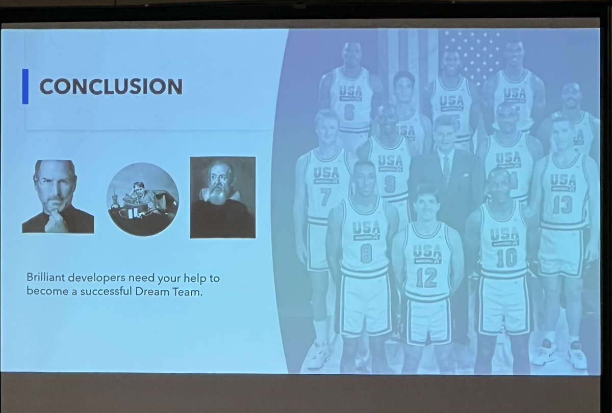 Great talk today on “How to lead brilliant developers” by <a href="/bryceembrey/">Bryce Embrey</a>.

He gave good tips on how to lead Idealists, Tech-Focused, and Dissenters.

Check out his website for the slides and more info about this topic.
bryceembry.com

#leadership #LRTF2022