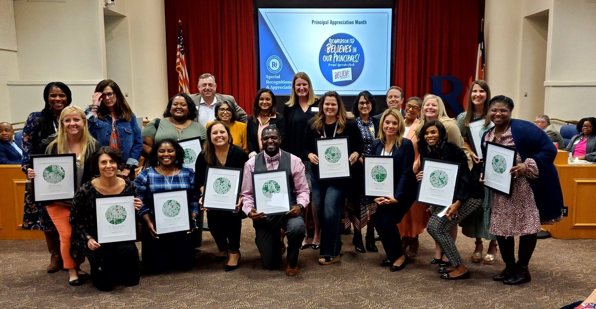 ASanchezTweets's tweet photo. RichardsonISD: Congratulations🎉: At the October meeting of the RISD Board of Trustees, RISD community members were recognized for their contributions and accomplishments. Honorees included our amazing campus principals! #BoTRecognitions #RISDBelieves https://t.co/BUwOKaO4by