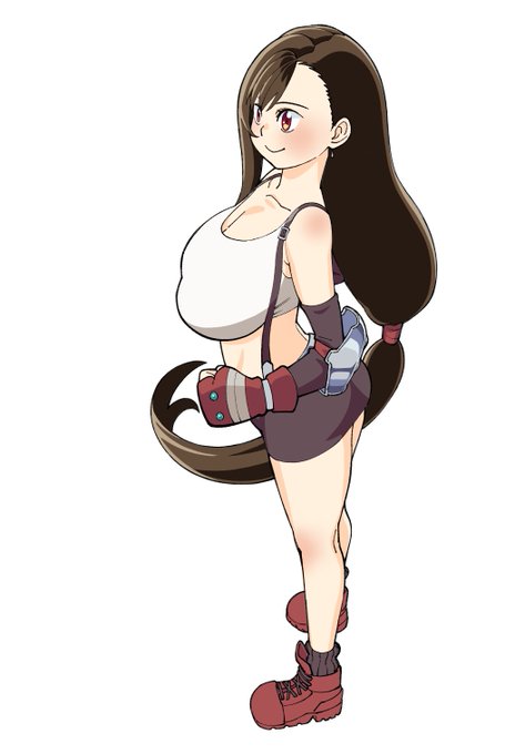 長かったー!FF7R無事完結しましたー!
見に来てくださった皆様ありがとーう!
ボスを倒すたびに少しずつ成長したティファのπも、こんなに大きく育ちました・・・ https://t.co/SPV6ytE2ME 