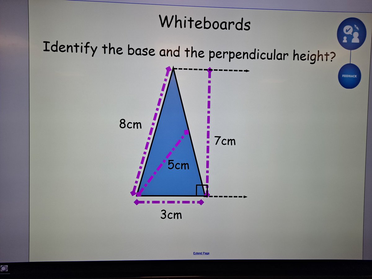 RodleyMaths's tweet photo. Lovely first observation from my ECT. Looking at non-standard examples of identifying base and perpendicular height. The 'what it is' and 'what it isn't' used student misconceptions taken from diagnostic booklet. https://t.co/C4b3YjCXth