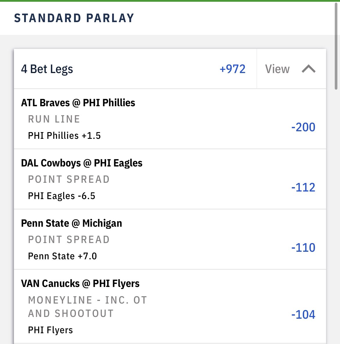 LCochon's tweet photo. Philly Special #cashit @BSSportsbook @BarstoolBigCat @stoolpresidente https://t.co/BYqWYExich