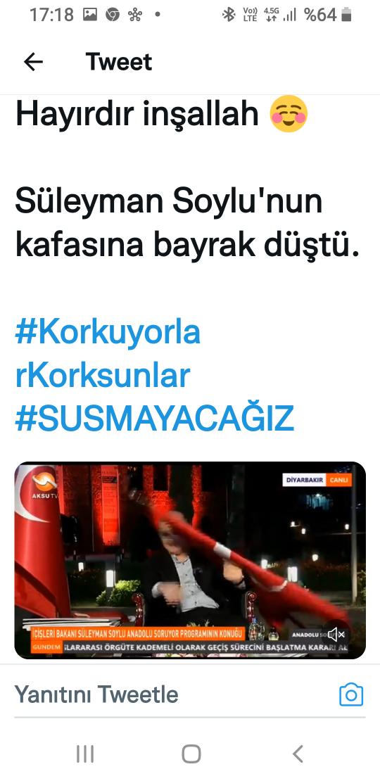 salih65375967's tweet photo. Dünya #Tarihinde; #Benzeri Hiiç Görülmeyen? #Olay zampul içişleri bakanının #kafasına #Türk! #Bayrağıñın #Dövdüğüne?Dünya #Kamuoyu Gördü; bubir rastlantı #Olabilirmi? Yada #Türk! #Bayrağı #Bile bir bakanını #Tepsisini? #Göstermiş? #Olabilir'miii??? https://t.co/onwQ3gfC1Z
