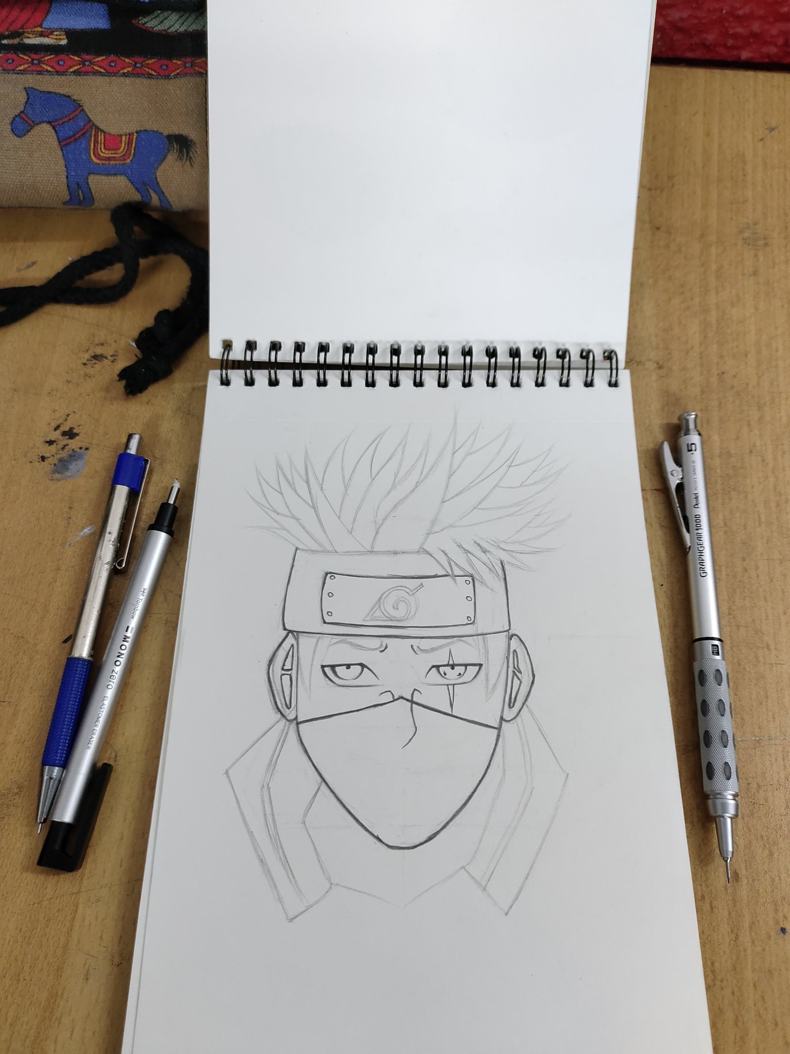 Naruto Uzumaki pencil sketch (HB,2B) : r/Naruto