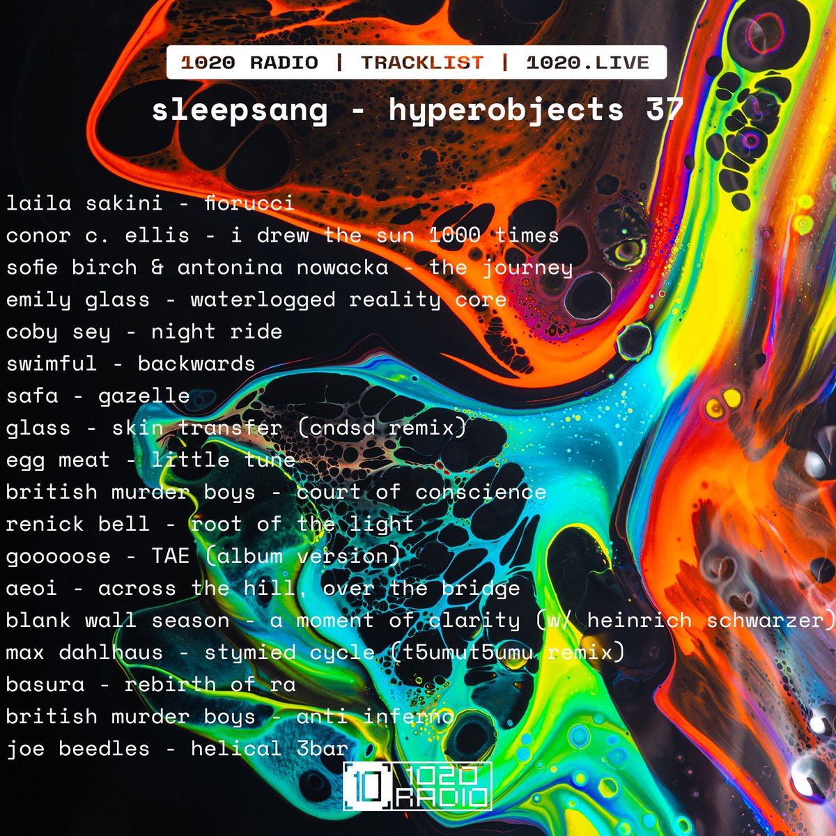sleepsang (@sleepsang) on Twitter photo My @1020_radio show is up ft.
<a href="/lailasakini/">Laila Sakini</a> @conorcellis @mondoj_ @DAYTIME_STAFF <a href="/cobysey/">Coby Sey</a> <a href="/Swimful/">Swimful</a> <a href="/uiqorg/">UIQ</a> <a href="/CNDSD_/">CNDSD</a> <a href="/glassdatafeed/">Glass</a> <a href="/AlienJams/">Alien Jams</a> @bmb_uk <a href="/renick/">Renick Bell</a> <a href="/svbkvltshanghai/">SVBKVLT</a> #aeoi <a href="/bws318/">Blank Wall Season</a> <a href="/T5UMUT5UMU/">T5UMUT5UMU</a> #basura #joebeedles
#techno #ambient #experimental
mixcloud.com/1020Radio/hype… My @1020_radio show is up ft.
<a href="/lailasakini/">Laila Sakini</a> @conorcellis @mondoj_ @DAYTIME_STAFF <a href="/cobysey/">Coby Sey</a> <a href="/Swimful/">Swimful</a> <a href="/uiqorg/">UIQ</a> <a href="/CNDSD_/">CNDSD</a> <a href="/glassdatafeed/">Glass</a> <a href="/AlienJams/">Alien Jams</a> @bmb_uk <a href="/renick/">Renick Bell</a> <a href="/svbkvltshanghai/">SVBKVLT</a> #aeoi <a href="/bws318/">Blank Wall Season</a> <a href="/T5UMUT5UMU/">T5UMUT5UMU</a> #basura #joebeedles
#techno #ambient #experimental
mixcloud.com/1020Radio/hype…