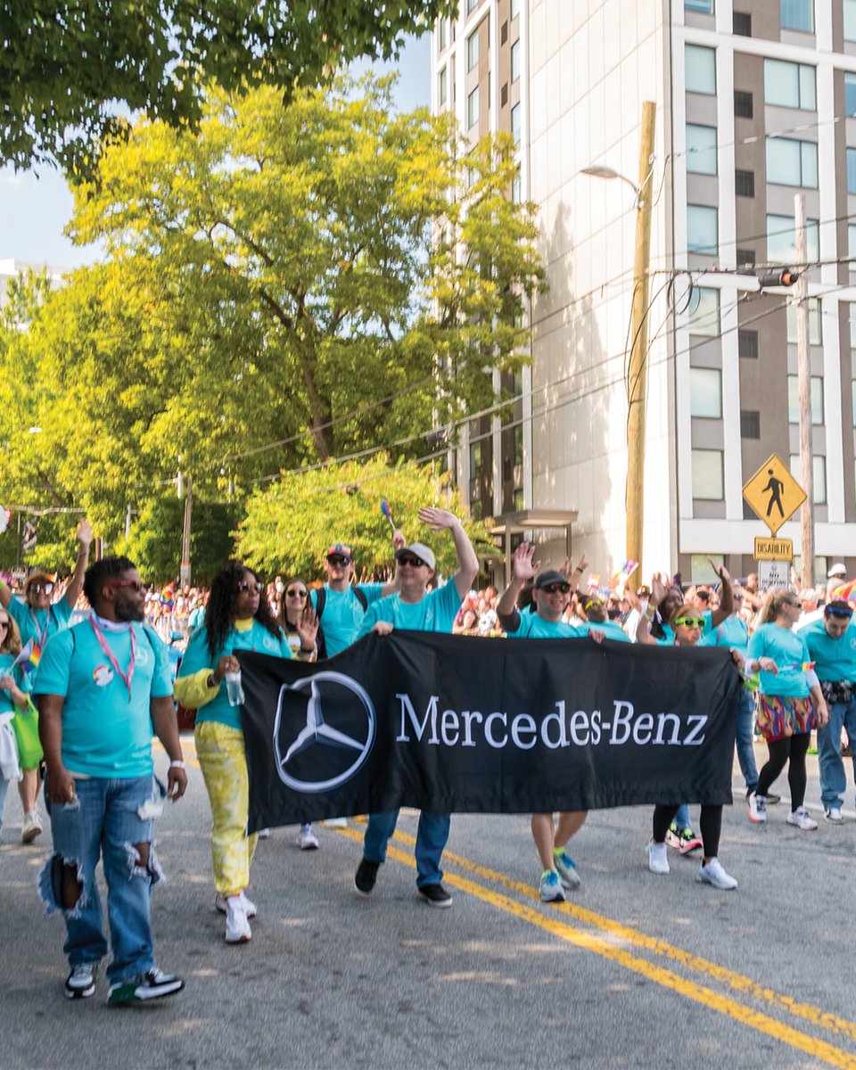 We are proud to call Atlanta our home, and prouder to share moments like these with our people. This past weekend the Mercedes-Benz USA Team attended the Atlanta Pride Parade to show support for our LGBTQ+ employees and community. #MercedesBenz #AtlantaPride