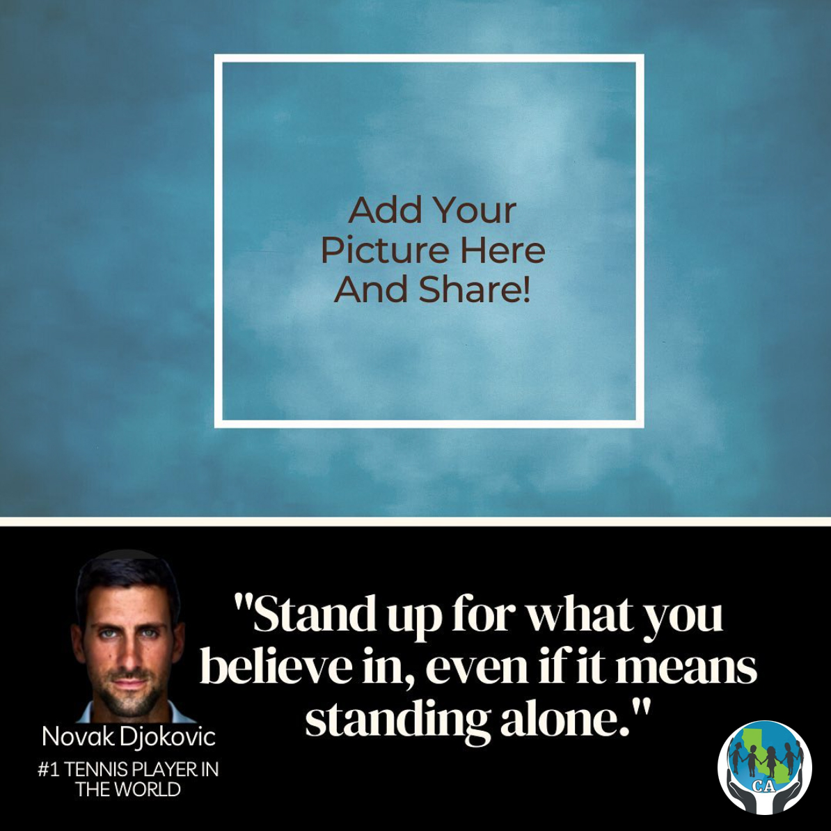 ChildrensHD's tweet photo. "Stand up for what you believe in, even if it means standing alone." @DjokerNole
Do you agree? Go to our CA Chapterโs Instagram โ learn how to share this image in your Story w/ your photo to show support!
๐ https://t.co/hiD9o7LkUD
#StandwithNovak https://t.co/BMj9RN44MC