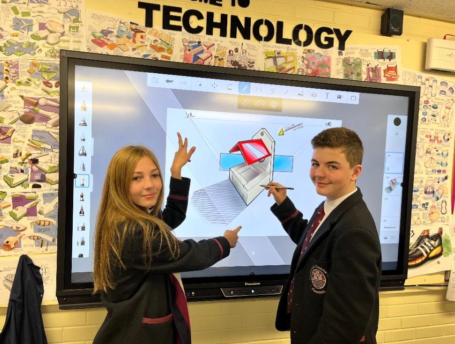 CarrickGrammar's tweet photo. CGS were bowled over recently at the generous gift of Stuart Montgomery, past pupil who, now working for #Promethean to train teachers on how to use their cutting edge technology, kindly gifted his old school a new Promethean panel. #thankyou #technologydept #educate #inspire https://t.co/InICEtnTi6
