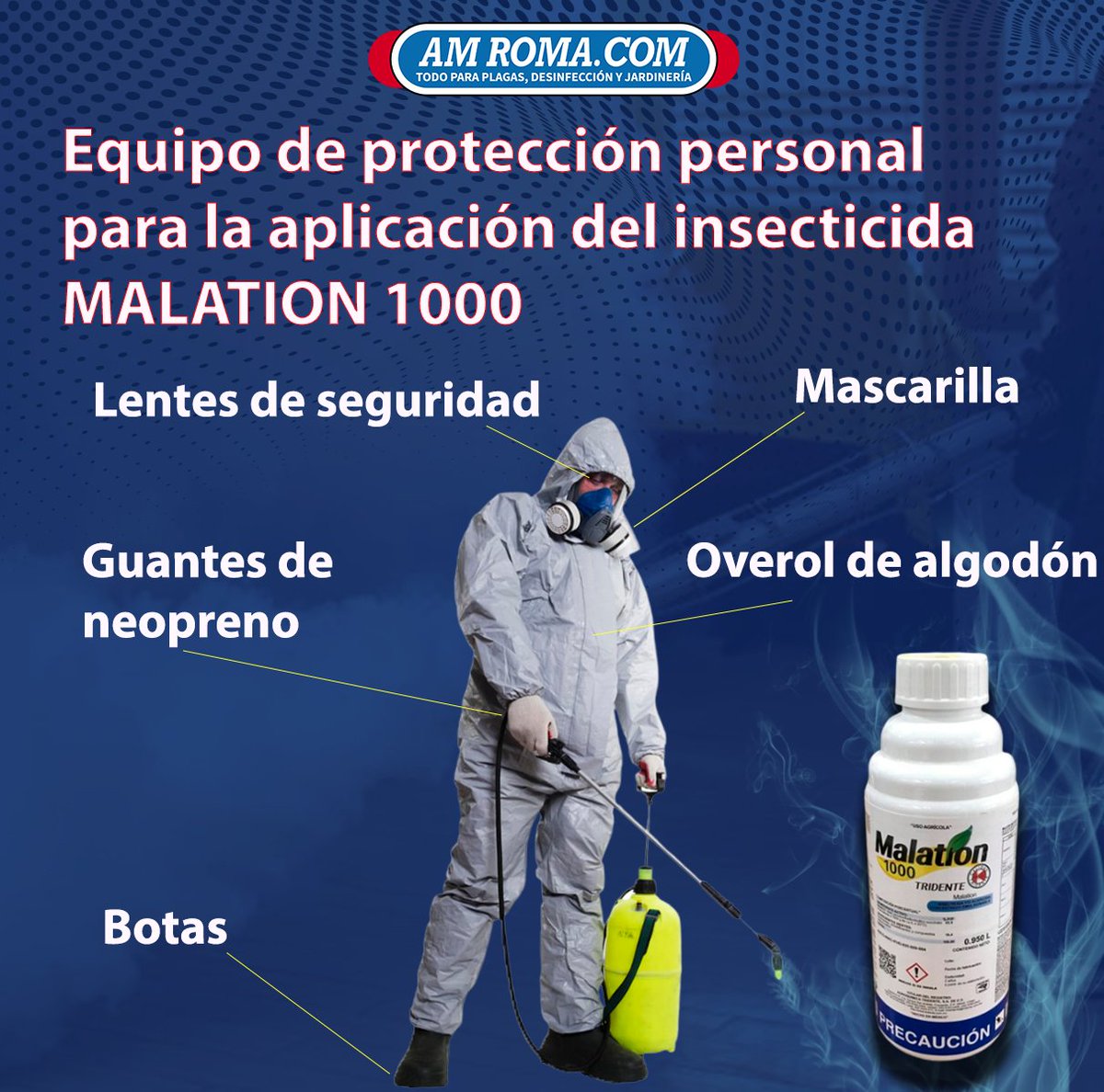 amroma_com's tweet photo. 👉Te compartimos algunas sugerencias de protección para el 
uso de MALATION 1000
💻Si quieres saber mas visita nuestro sitio web https://t.co/3oEDmWxThS 

#AMROMA  #todoparaplagas #malation1000 #insecticida #controldepagas https://t.co/LBJrCnSgpN