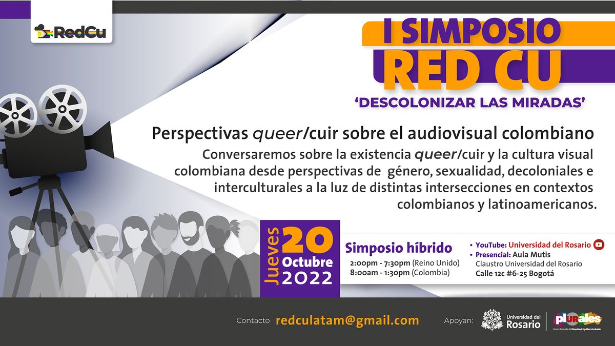 RedCuLatam's tweet photo. Recuerden que pueden asistir presencial y virtualmente registrándose en el siguiente link: 

@URosario @karolvaldeb @FloradeRiva @javiperezosorio 

https://t.co/gy4grXJHsC https://t.co/FRc4n39hDs