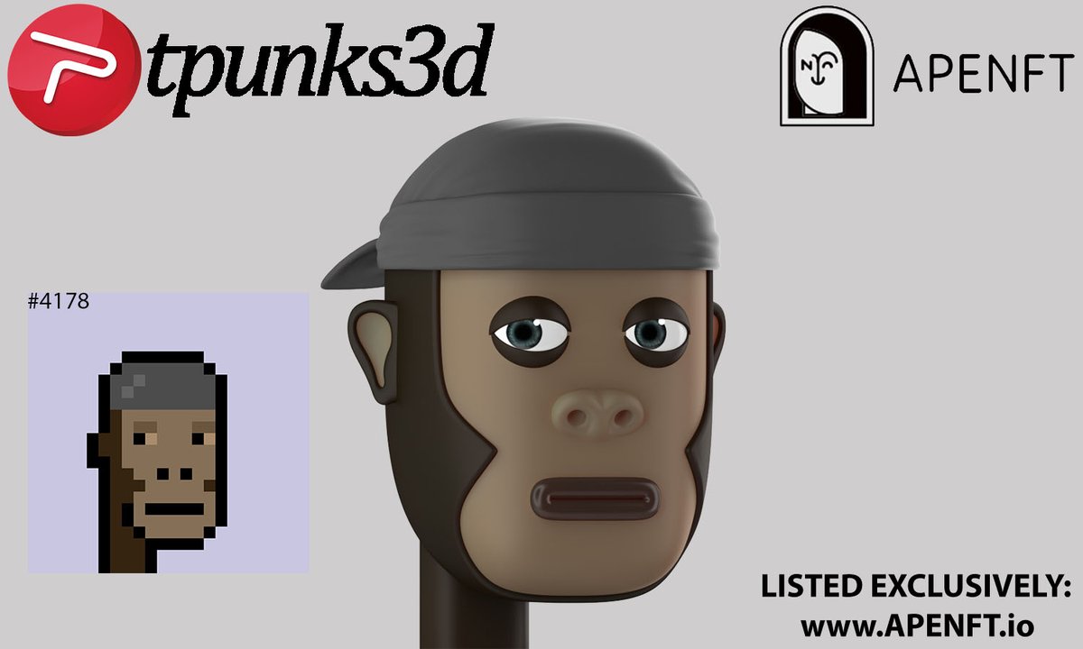 Tpunks3D's tweet photo. Tpunks3d 500 #TRX MINT it on #APENFT 

#4178 👉 https://t.co/VN3lUrAAZN 👈

#NFT #FreeMint #APENFTMktplace #Tpunks #justinsun #NFTs #TRONICS #TronNetwork #USDD #TRON #wTRX #TRX https://t.co/QSDn4eFEUr