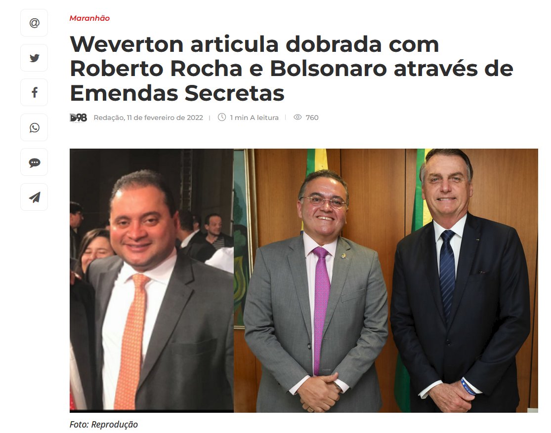 carapanarana's tweet photo. Pra quem é de fora do Maranhão um detalhe importante nesse escandalo do Bolsolão de lá. Weverton Rocha recebeu apoio de Bolsonaro e do PL para concorrer contra o candidato de Lula e de Flavio Dino. 🤔 https://t.co/NGUKbkNrvX