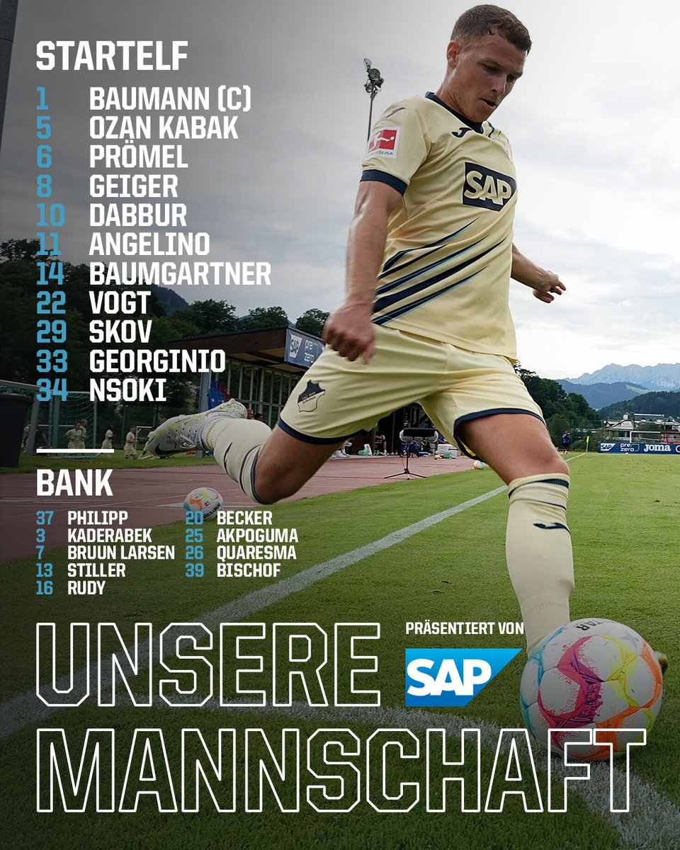 tsghoffenheim's tweet photo. 🔹 A-U-F-S-T-E-L-L-U-N-G 🔹

Dieses Team schickt unser Chefcoach auf den Rasen! 

#S04TSG https://t.co/CMvLElSgGR
