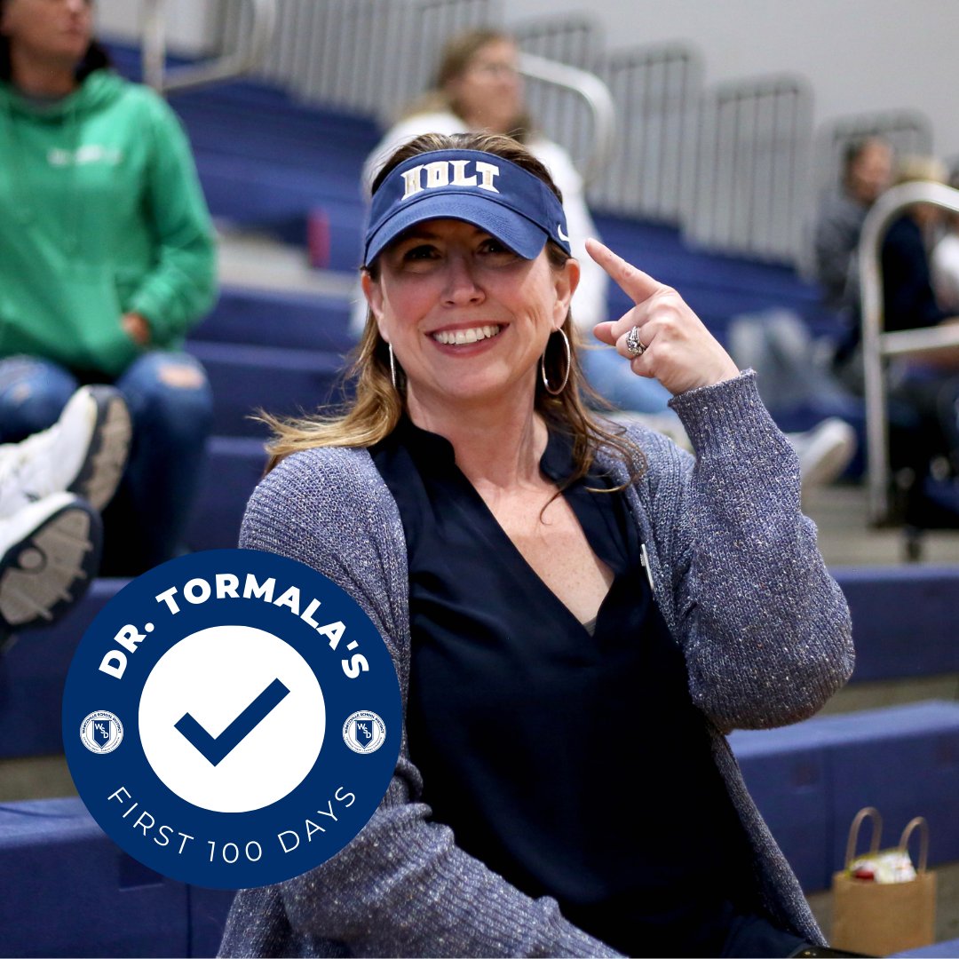 WSDinfo's tweet photo. Stopped by to cheer on Holt Volleyball π yesterday. That was a fun one to check off @DrTormalaWSD's #first100daychecklist! β @HoltADOffice https://t.co/Wedwa6XGLu