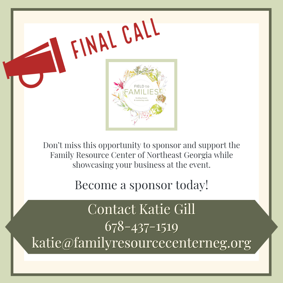 FINAL CALL for Field to Families sponsors! Only eight days remain until the event - secure your sponsorship and tickets today! Visit our website for additional information at frcofneg.org.