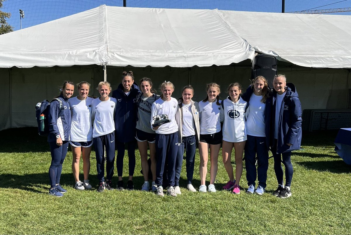 PennStateTFXC's tweet photo. That’s a silver Lion Shrine for the women’s squad!! Way to go ladies!! 🥈🦁🥈

#WeAre https://t.co/JTUzPEj8Us