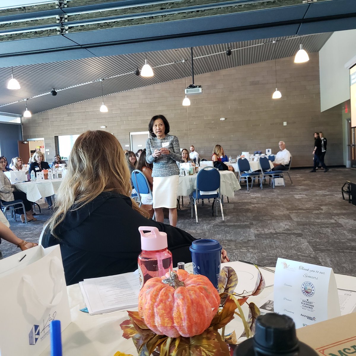 TechGurlAZ's tweet photo. What an amazing keynote by @DrConnie ! #peoriaforward @EntrepreneurASU https://t.co/idgZQ6pQyM