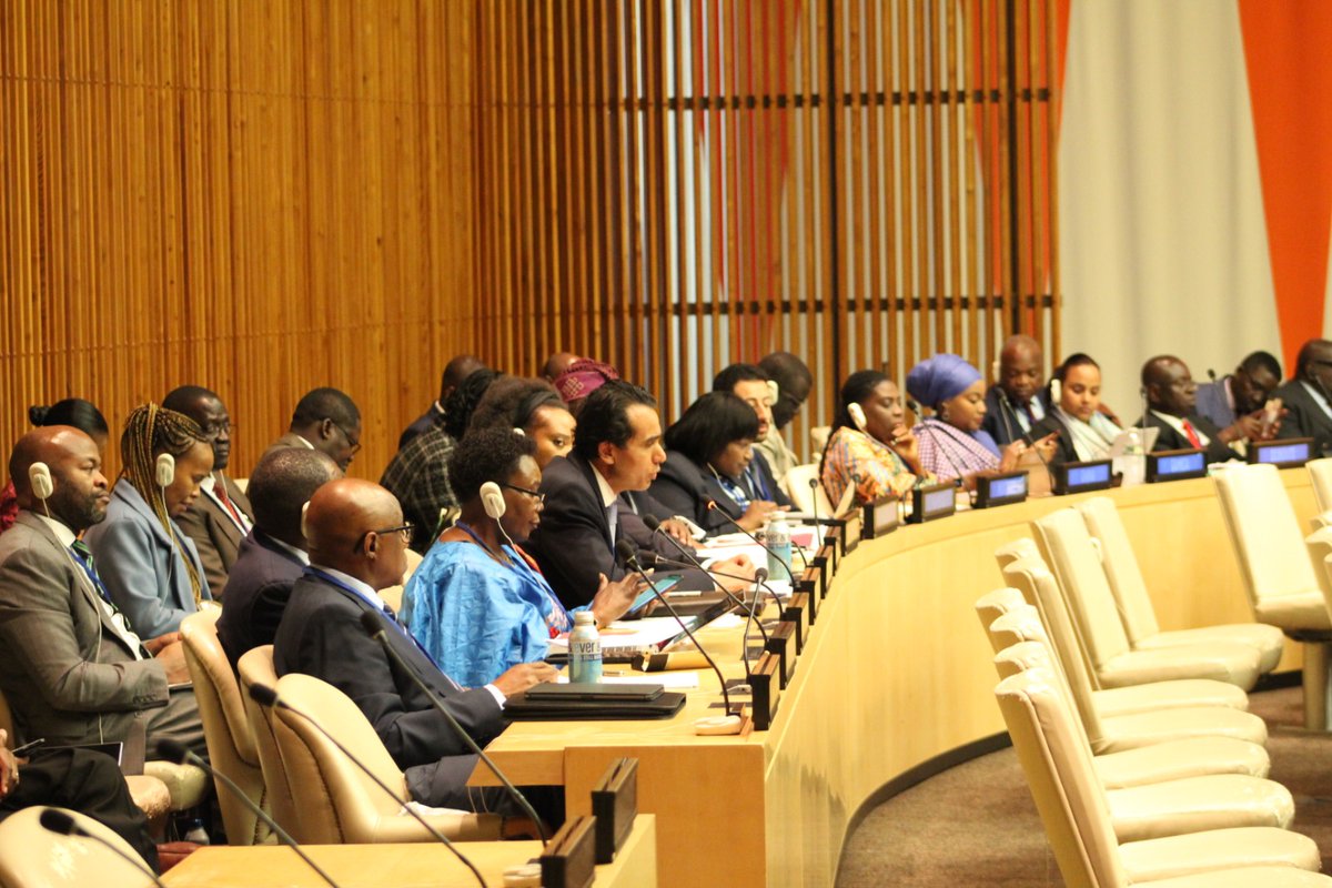 AfricanUnionUN's tweet photo. #HappeningNow: 16th Annual Joint Consultative Meeting (#AJCM) b/n the #UNSC &amp; the #AUPSC.
The #AJCM is a coordination mechanism b/n the 2 councils established in 2007 to strengthen their cooperation on peace &amp; security dossiers as an expression of the global #AU/#UN partnership. https://t.co/wmivrvTG6d