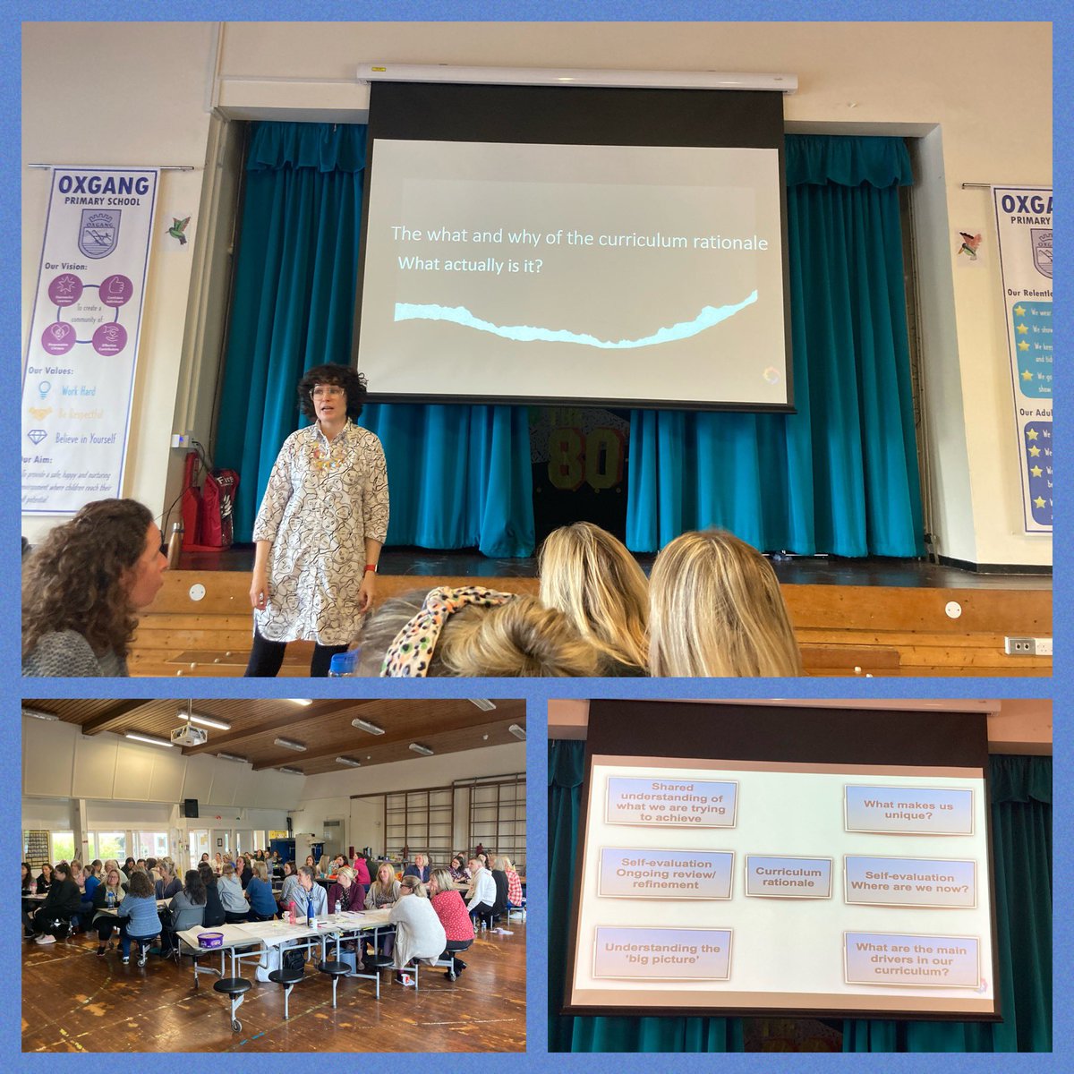 OxgangPs's tweet photo. An inspiring, engaging &amp; productive INSET day for Team Oxgang. Huge thanks to @AlisonDreverWP who led our morning session on Curriculum Rationale with @GartconnerP &amp; @TwecharPS. This afternoon we worked with Steven @LtLScotland to further develop Outdoor Learning. @adalziel31 https://t.co/c0LgsIsYhR