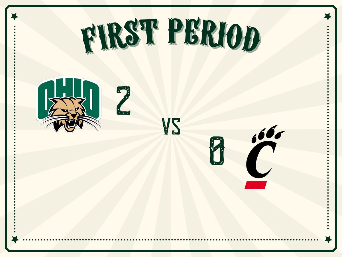 ohiohockeyd2's tweet photo. END OF FIRST PERIOD: 2-0 https://t.co/WWuH6E9GqV
