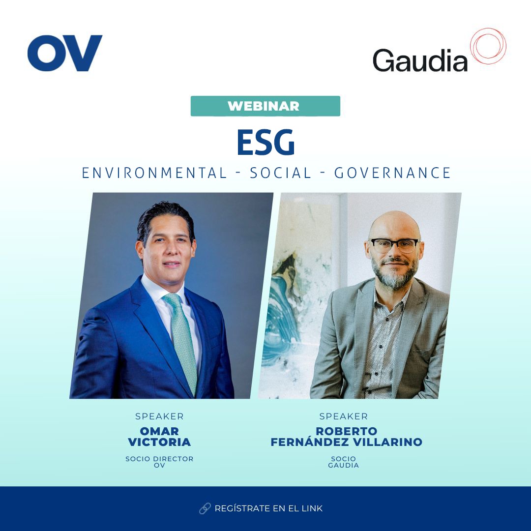OV__RD's tweet photo. #GovernanceTalks No te pierdas nuestro webinar sobre #ESG este 9.NOV.22 a las 11:00 am, en el que abordaremos la importancia que presenta la interrelación de los factores ESG para la gestión y #sostenibilidad de las #organizaciones.
@ABOGADOSGAUDIA @OmarVictoria @RoberVillarino https://t.co/DEVnNXyvxh