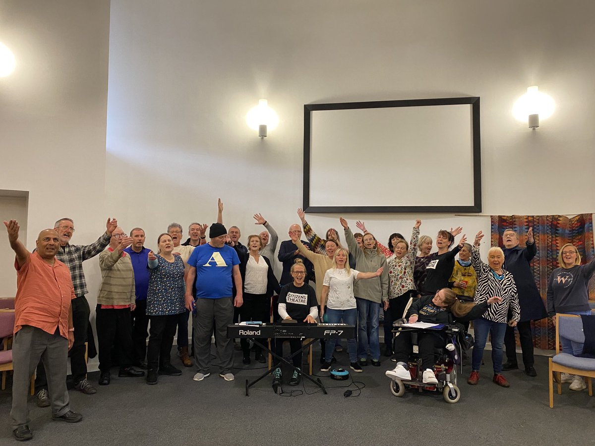 CitzLearning's tweet image. What a wonderful time we’ve had creating an uplifting &amp;amp; beautiful song about the Citz with the ⁦@citizenstheatre⁩ Community collective. Hats off to all involved #homecoming #talentedtroop