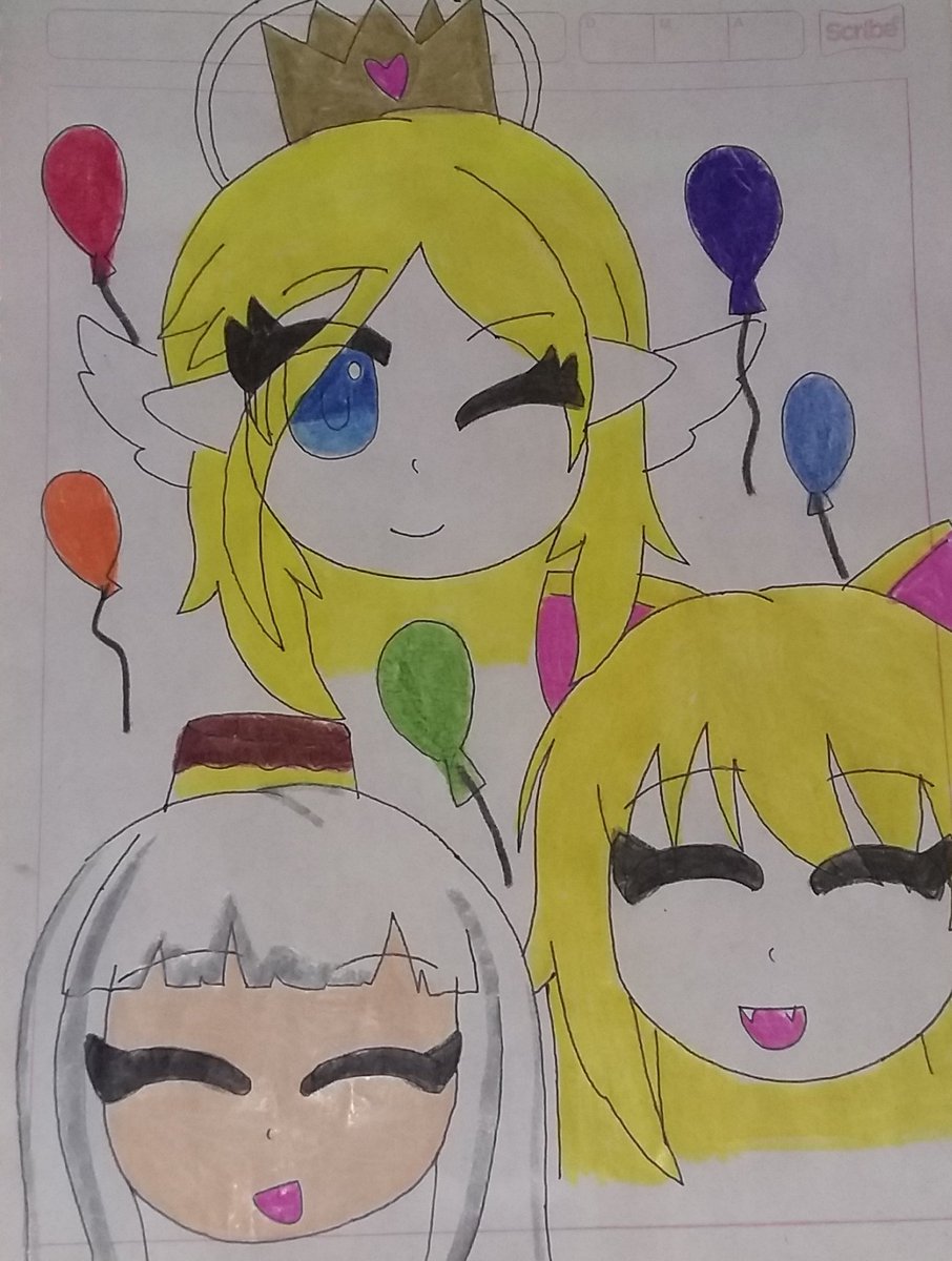 Starpop_23's tweet photo. #vidolproject
#KikiArt #ZakiArt #SaibaArt
Feliz 1 año chicas por sus debuts como vtubers espero que la haya pasado bien x stream y ten dibujos especiales para ustedes.

Para: @KikiNingamer @zakiel_zaki @AmarysSaiba 
Manejado: @VidolProject 
🇲🇽🇯🇵🇪🇸🎨♻️🎉🎈🎉🎈💕🍭🍬🍫 https://t.co/fWDokILHyC