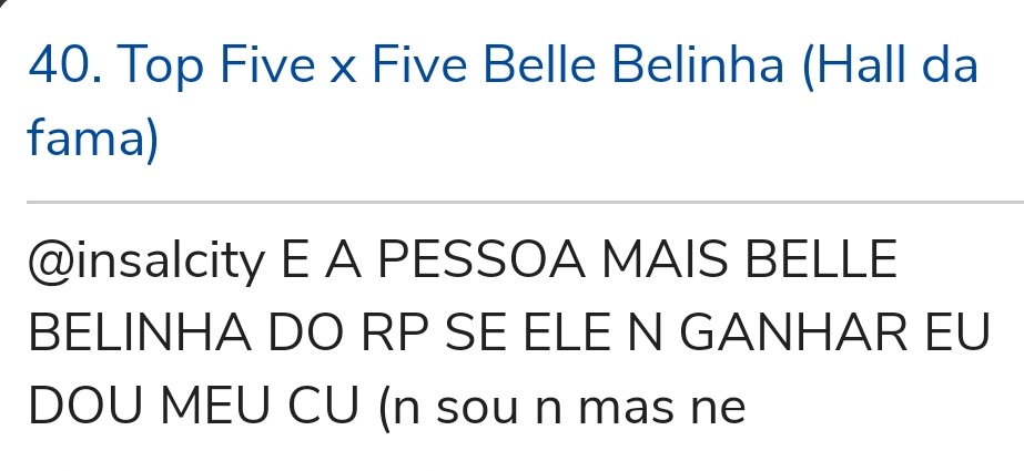 Teve gente votando no ADM usando o nome dele 👺🔥

E teve o <a href="/psychominal/">Psychominal</a> apostando até o cu
