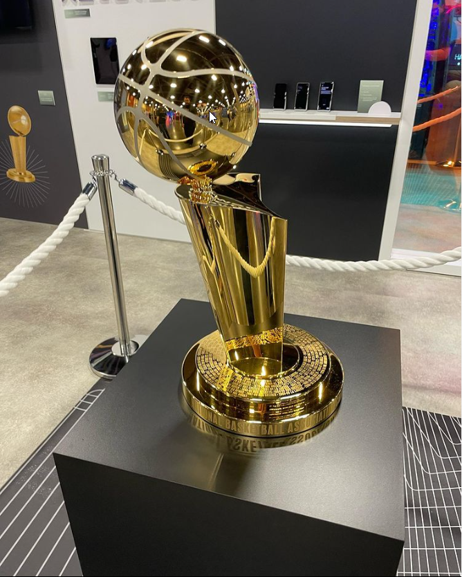 AMSSolutions's tweet photo. NBA Championship Trophy at HLM https://t.co/bd5b7DgflE