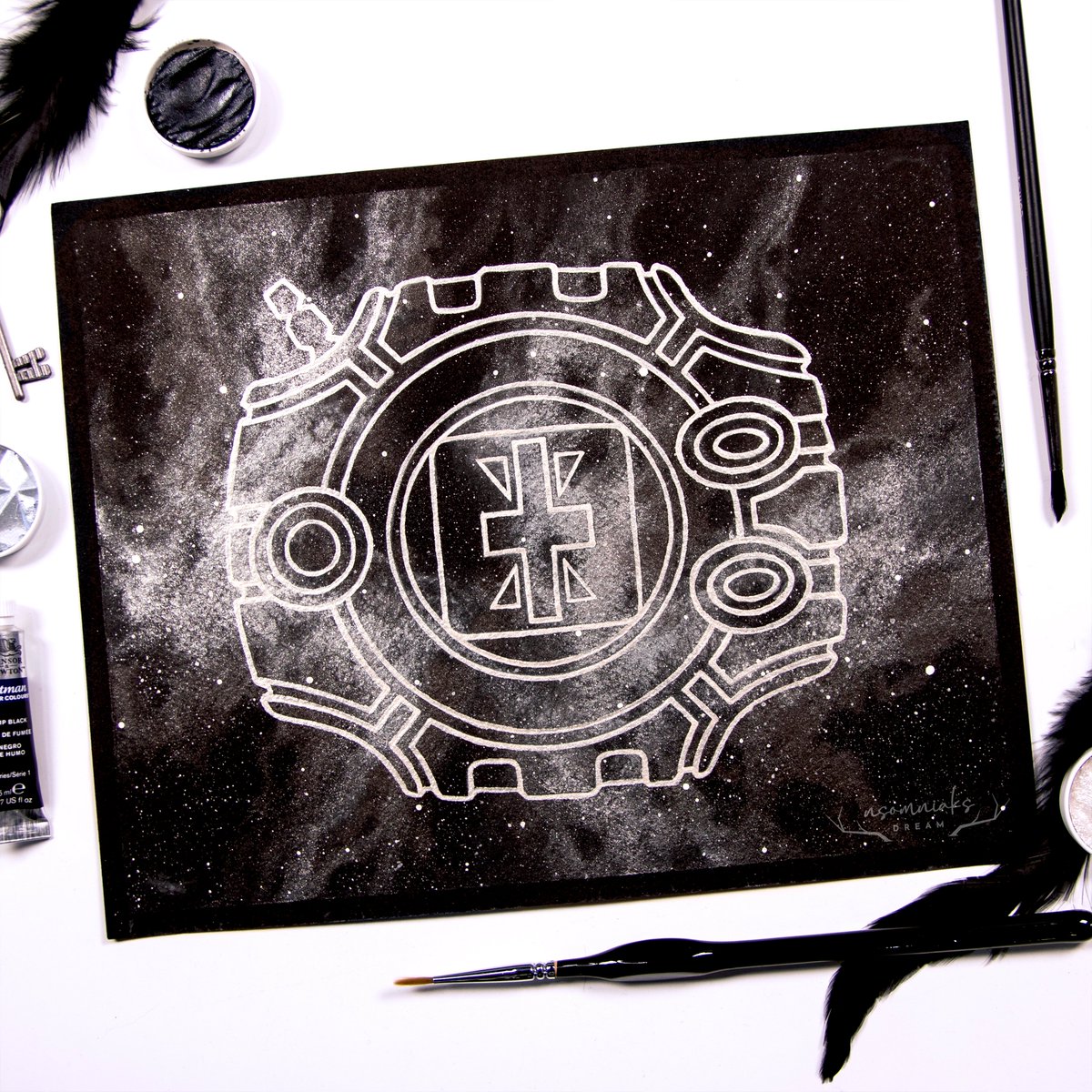 NsomniaksDream's tweet photo. 🖤Crest of Reliability🖤
#coliro #legionpaper #winsornewton #watercolorpainting https://t.co/qKNqS1J1O7