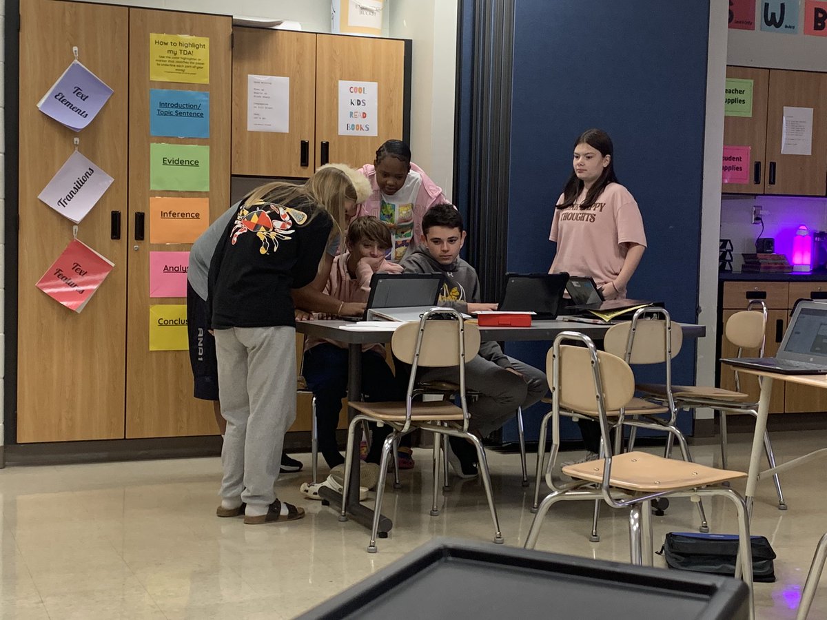This picture might stress some teachers. Well this picture couldn’t make me more proud! One of their classmates was struggling and they all teamed up to help him! If I can say I’ve taught these 8th graders anything, it’s how to have empathy for others and be a kind person! 😭💕