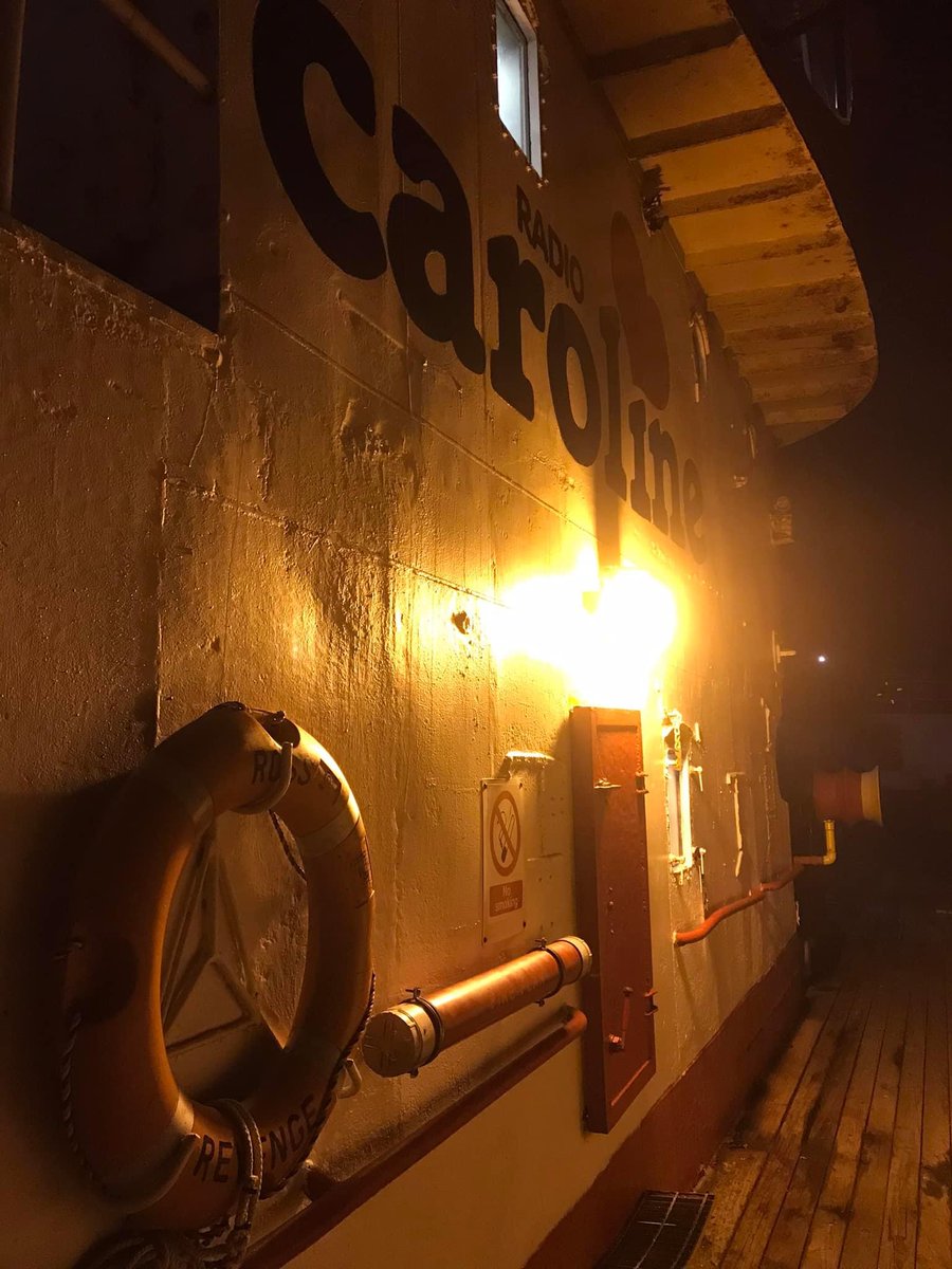 The weekend’s broadcast team are back on board Ross Revenge this evening. Join us live from the ship from 10.30am tomorrow morning on 648AM across England, The Netherlands, Belgium &amp; beyond, 1368 
AM N/NW, via Manx Radio, worldwide at radiocaroline.co.uk and on the app