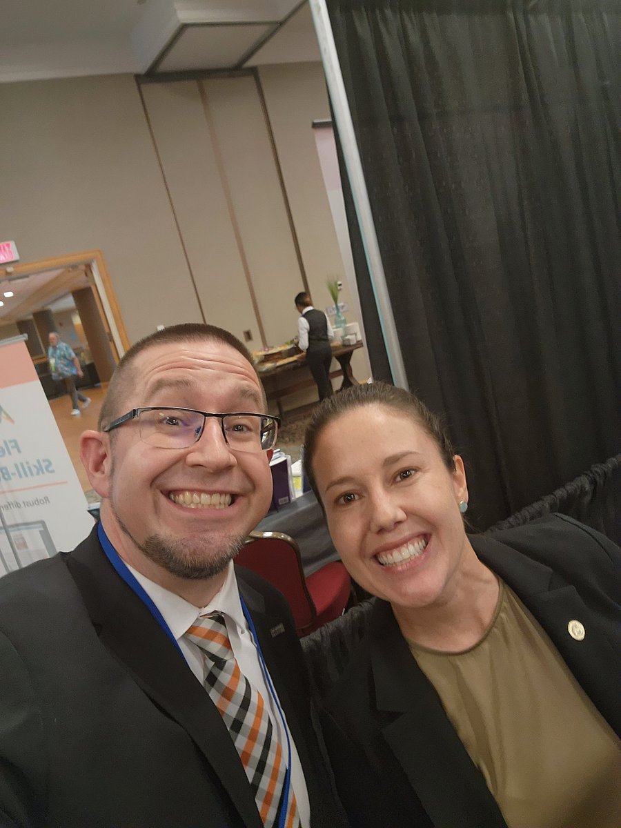 madisonteacher's tweet photo. Time flies! Can you believe that I have been lucky enough to know @GatorCitizen for almost a decade?!?!? Excited to catch up @FLCSSNetwork #fcss22 and talk about #civicislife for both @BRInstitute @icivics https://t.co/FvbJDFjPwn