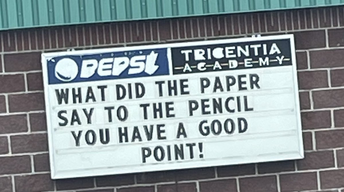 Saw this gem today at Tricentia! Beautiful school community!💕