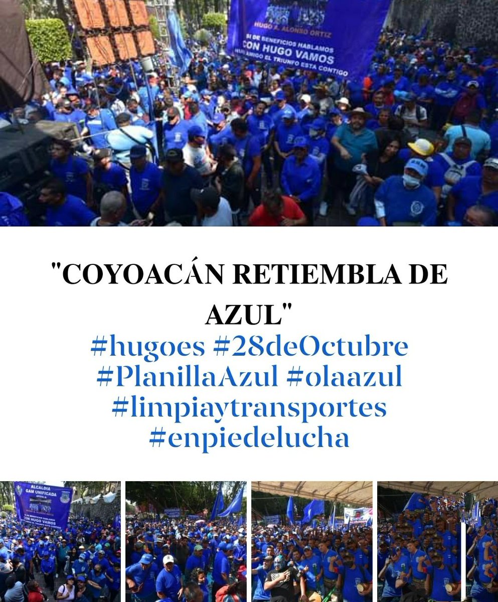 HugoAlonsoOrtiz's tweet photo. ¡GRACIAS! #Hugoes #planillaazul #otravezhugo #28octubre #todossomoslimpiaytransportes https://t.co/40UbjfSsI5