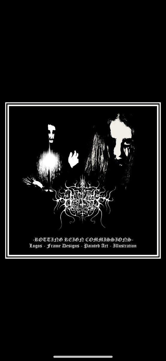 ReignRotting's tweet image. Hit me up if you’re a band/record label/fan of art, looking for logos, album cover art, personal painted designs, and much more…

 *COMMISSIONS ARE OPENED*!