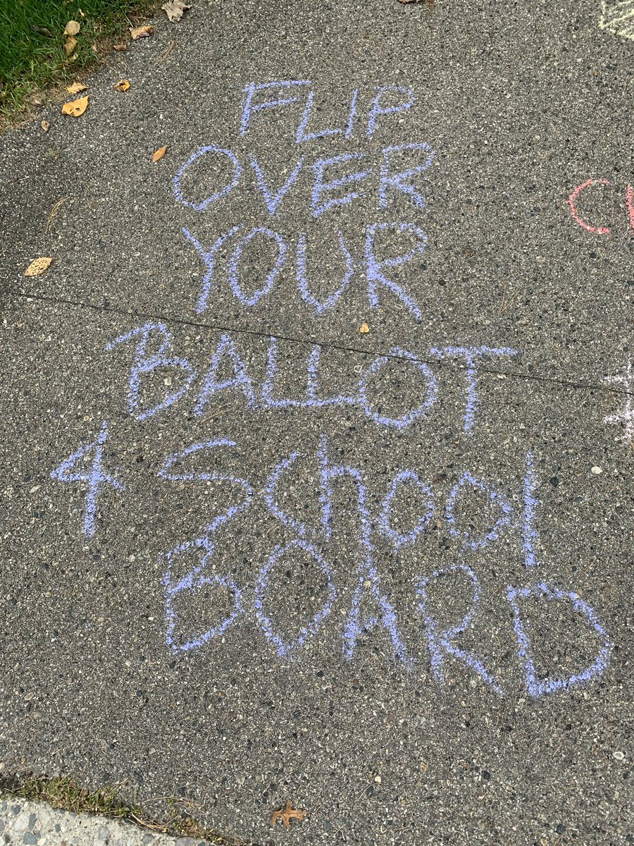 supportfhps's tweet photo. #chalkthevote #chalkthevotefhps Flip over your ballot to vote for these nonpartisan offices on the ballot! If you vote straight ticket it leaves off school board https://t.co/d9W0HENXZx