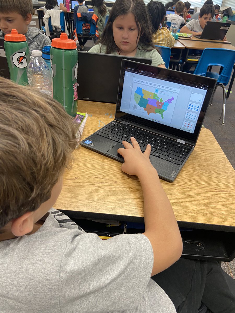 CampiMrsBuckner's tweet photo. Not only are our 3rd grade meteorologists deciding where our orangutan reserve should go, but, now we are learning about natural hazard patterns and making future predictions! We loved tracking storms on the @Amplify apps!  #teambuckner #teamcampi https://t.co/UkEIYHNwJ4