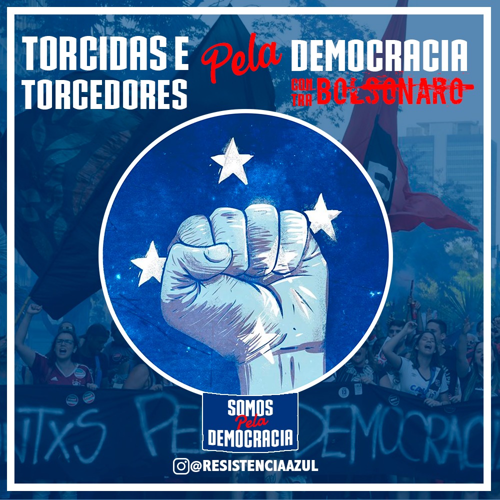 rap_cruzeiro's tweet photo. Torcidas antifascistas unidas na defesa da democracia e no combate à extrema direita.
📸Tânia Rêgo
#contrabolsonaro #pelademocracia #torcidaspelademocracia #Antifa #fcknzs #forabolsonaro https://t.co/ujPFUaRPQM